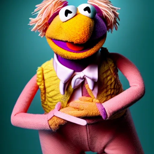 Image similar to studio portrait still of muppet!!!!! pope!!!!!! as a muppet muppet as a muppet, 8 k, studio lighting, key light,