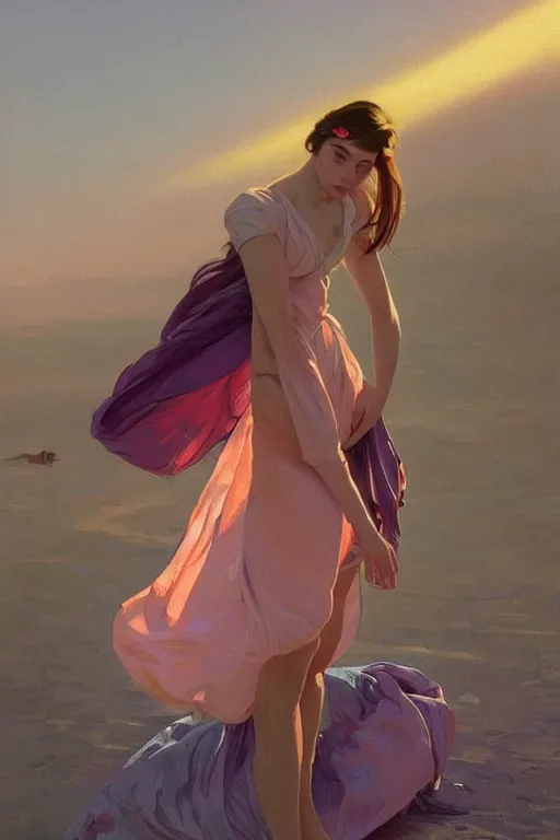 Prompt: john maynard keynes robotic clothes in the beach purple sun, pink lighting ultra realistic photorealistic highly detailed high quality, a stunningly, digital painting, artstation, concept art, smooth, sharp focus, illustration, art by artgerm and greg rutkowski and alphonse mucha 8 k