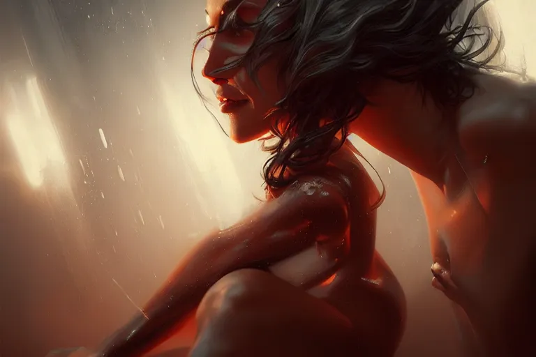 Image similar to sensual and beautiful incubus, dynamic lighting, magazine cover art, wet, cinematic, highly detailed, digital painting, artstation, concept art, baroque, matte, sharp focus, illustration, art by artgerm and greg rutkowski