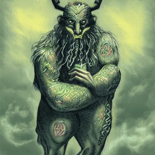 Image similar to celtic mythology creature