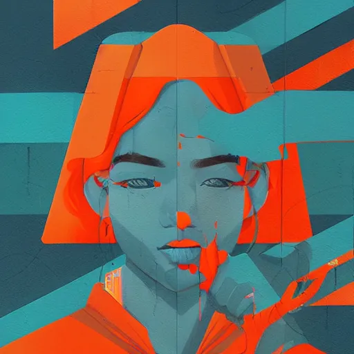 Prompt: Supreme profile picture by Sachin Teng, asymmetrical, Organic Painting , Matte Painting, geometric shapes, hard edges, graffiti, street art:2 by Sachin Teng:4