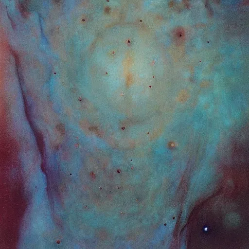 Prompt: a river of bodies and nebula and jewels, by Georgia O keeffe, by Beksinski