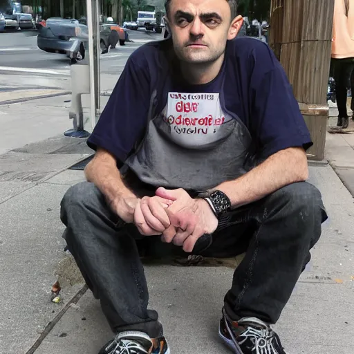 Prompt: homeless gary vaynerchuk