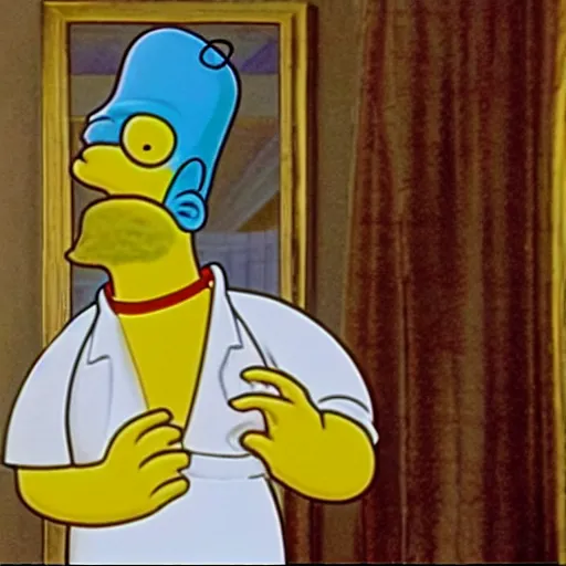 Image similar to Homer Simpson in the manor house of Eyes Wide Shut (1999)