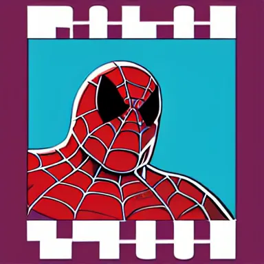 Image similar to profile picture of morbidly obese spiderman