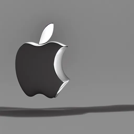 Image similar to apple as a low - poly 3 d model, 3 d render, closeup