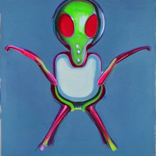 Image similar to alien by wayne thiebaud