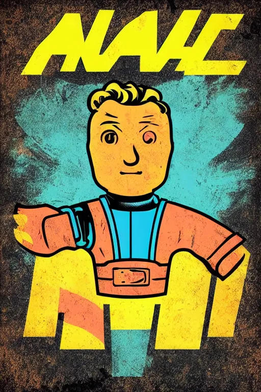 Image similar to fallout 7 6 retro futurist illustration art by butcher billy, sticker, colorful, illustration, highly detailed, simple, smooth and clean vector curves, no jagged lines, vector art, smooth andy warhol style