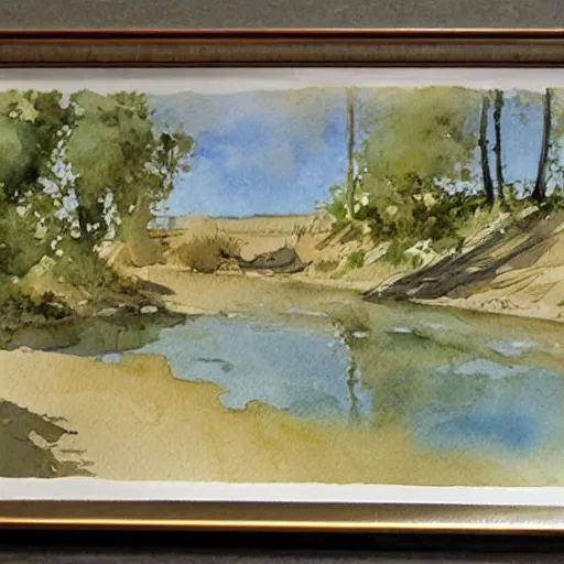 Prompt: a little dream of you, watercolor by james gurney