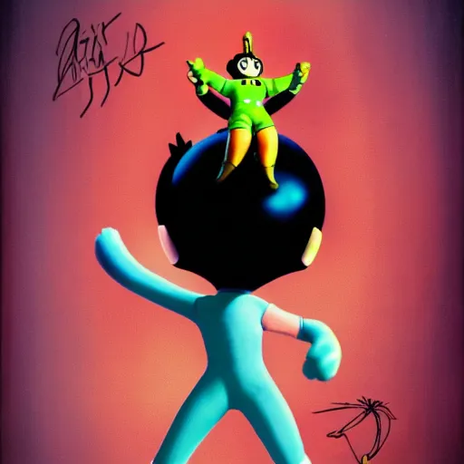 Prompt: astro boy by tim burton 4k