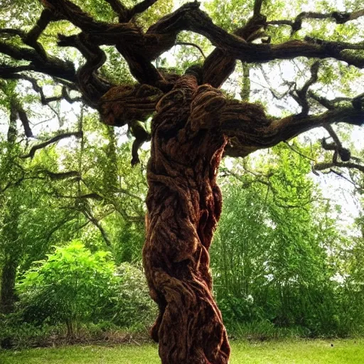 Prompt: a tree with branches that look like human arms