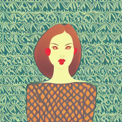 Image similar to beautiful woman, pattern, wallpaper, graphic design, illustration, background