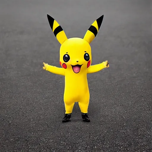 Image similar to a spandex Pikachu