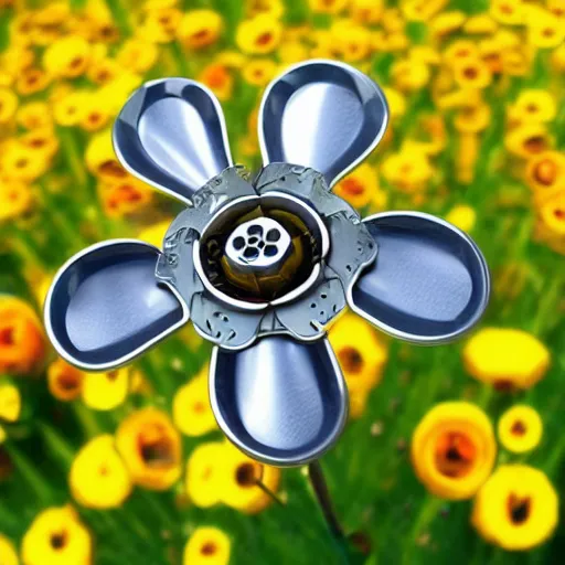 Image similar to mechanical flower