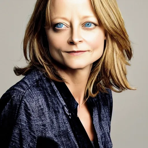 Prompt: portrait of actress jodie foster dslr photo