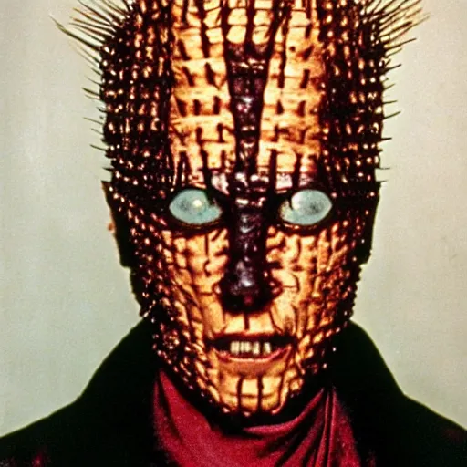 Prompt: Christopher walken as pinhead from Hellraiser,