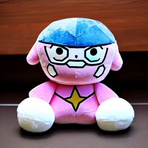 Prompt: steven universe plushie, toy, fluffy, soft