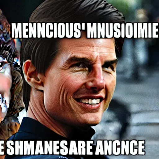 Image similar to meme with tom cruise about mushrooms