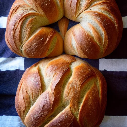 Prompt: photo of a bread monster