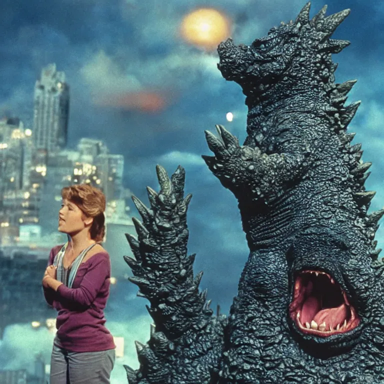 Prompt: Godzilla, Barney & Friends (1992), Hearts