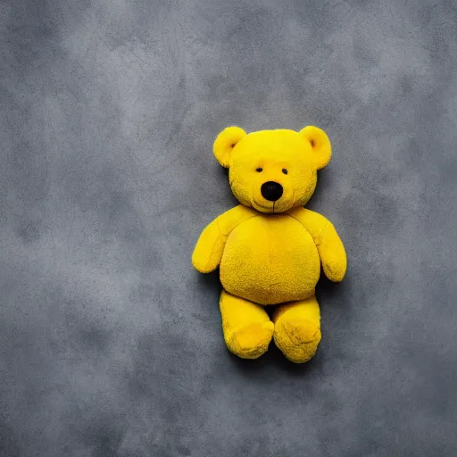 Image similar to a long leg!!! yellow teddy bear, 4 k photo