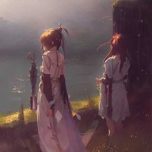 Image similar to anime clannad by greg rutkowski