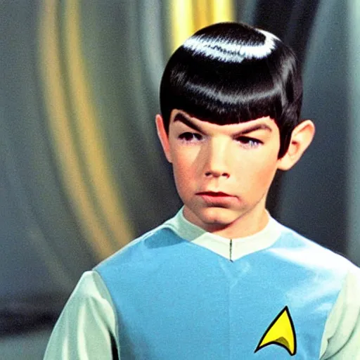 Image similar to young spock