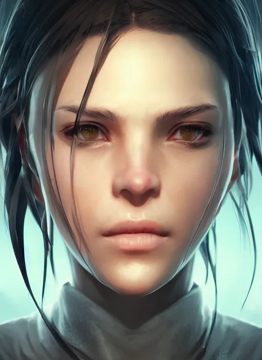 Image similar to celes chere portrait headshot, sharp, rendered in unreal engine 5, anime key art by greg rutkowski, wlop, bloom, dramatic lighting