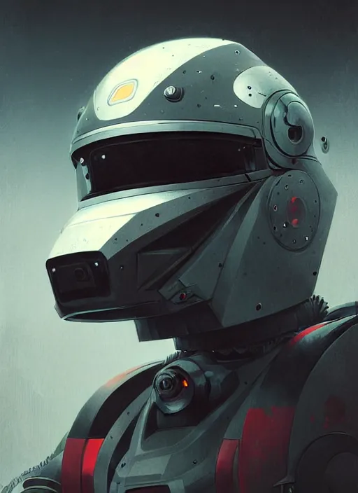 Image similar to an epic mechanical robotic racing helmet highly detailed, digital painting, concept art, smooth, sharp focus, illustration, art by greg rutkowski