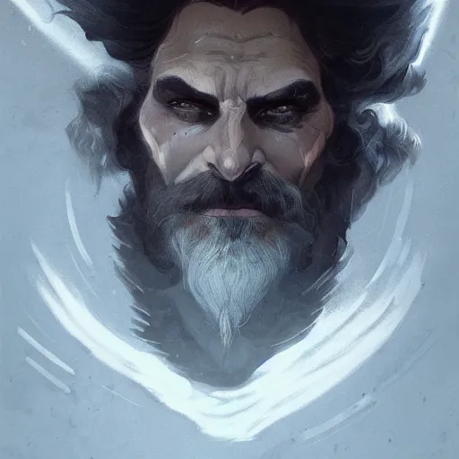 Prompt: ''face portrait of hades from greek mythology, shadows, greece, fantasy, dungeons and dragons, d & d, digital painting, artstation, concept art, sharp focus, illustration, art by greg rutkowski and alphonse mucha''