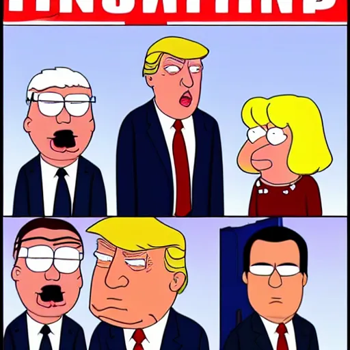 Image similar to donald trump in family guy