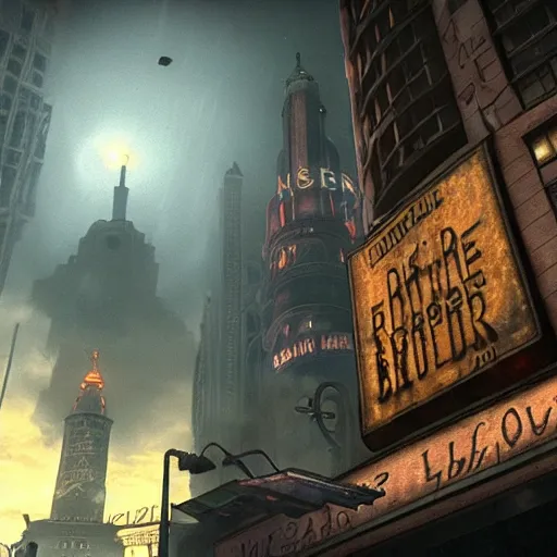 Image similar to the city of rapture bioshock