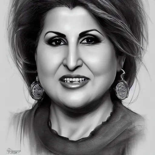 Image similar to amazing lifelike award winning pencil illustration of Kathy najimy trending on art station artgerm Greg rutkowski cinematic