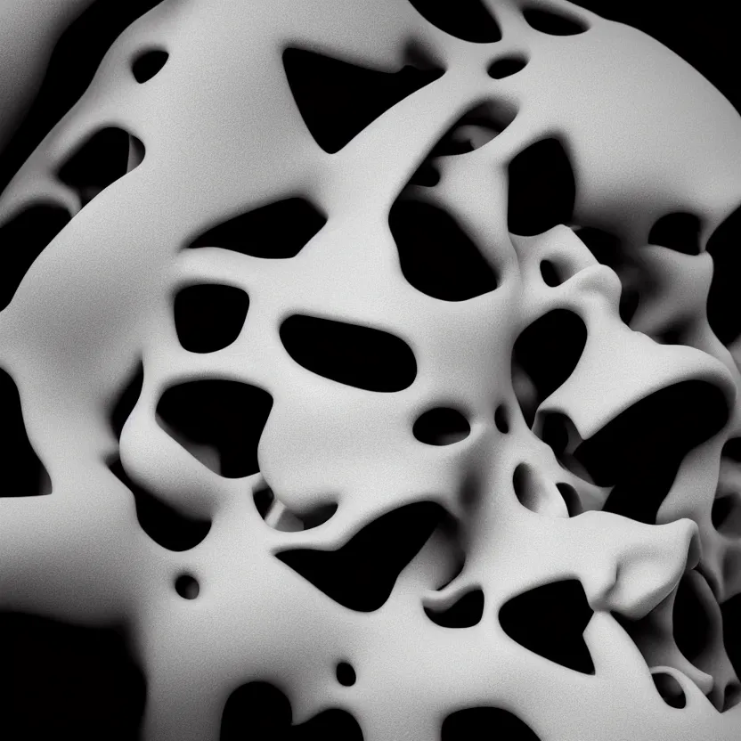 Image similar to black and white light 3D geometry, skull, matte bright highly detailed, poetic, 3D render, digital art, octane render, 8K artistic photography, photo-realistic, by Dora Maar