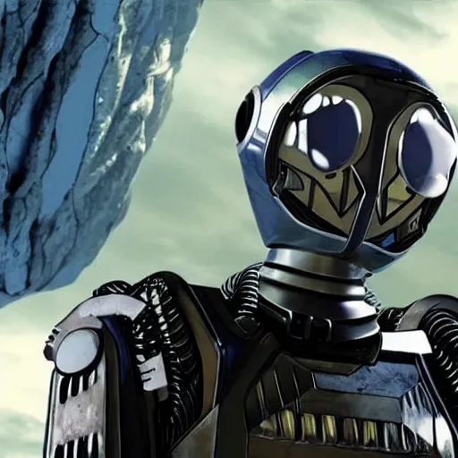 Image similar to the robot from lost in space netflix series