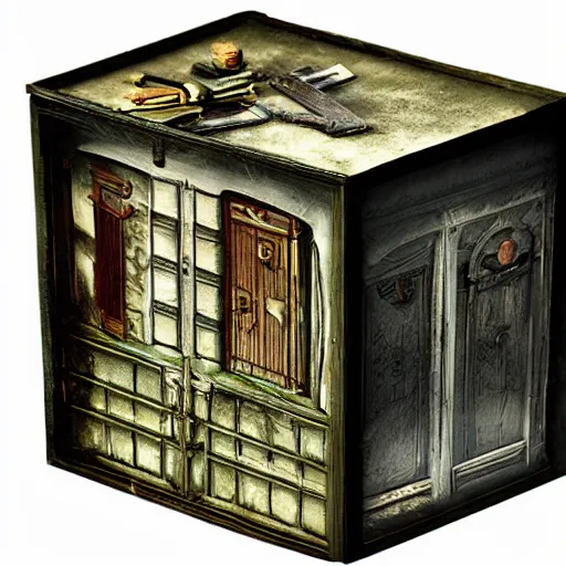 Image similar to endless doors diorama box