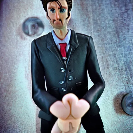 Prompt: david tennant claymation