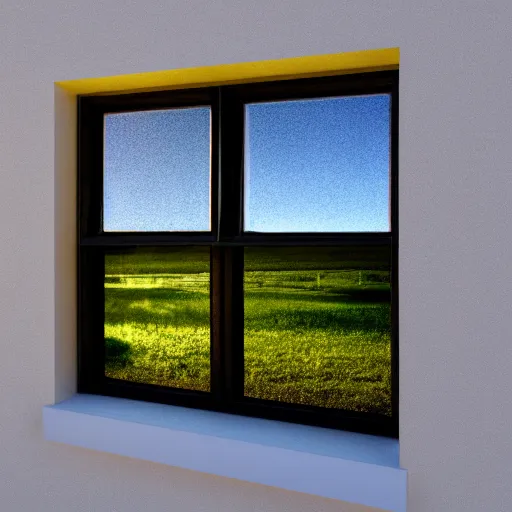 Image similar to the sun reflecting on a window, 8k, realistic reflection