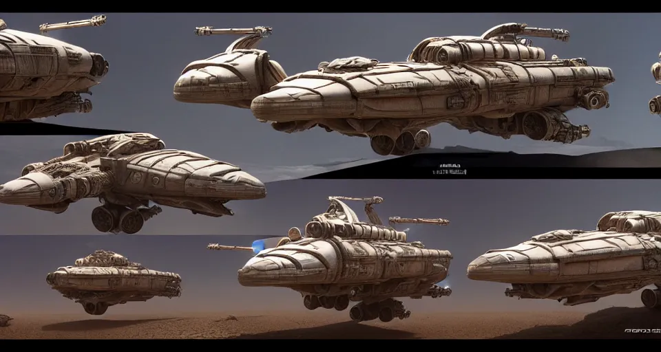 Prompt: highly detailed cinematic scifi render of 3 d sculpt of fury road spaceship, guardians of the galaxy, star wars, maschinen krieger, raphael lecoste