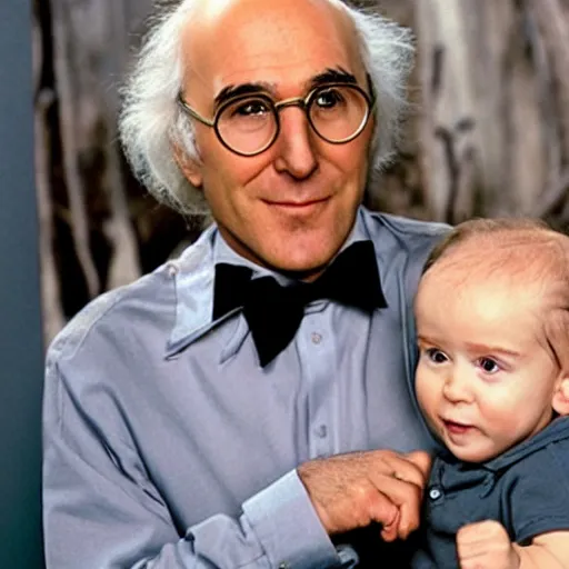 Image similar to baby larry david