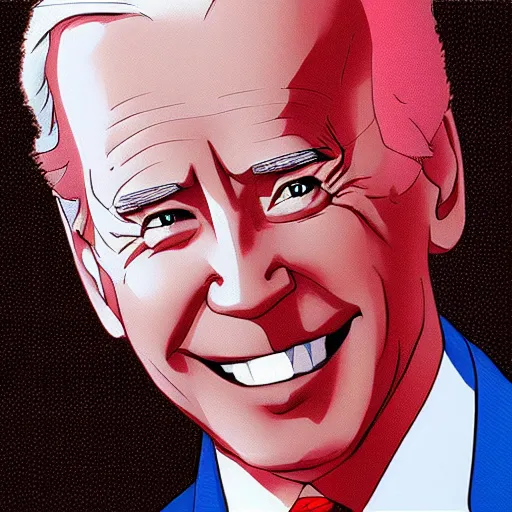 Image similar to “joe Biden anime key visual, pixiv”