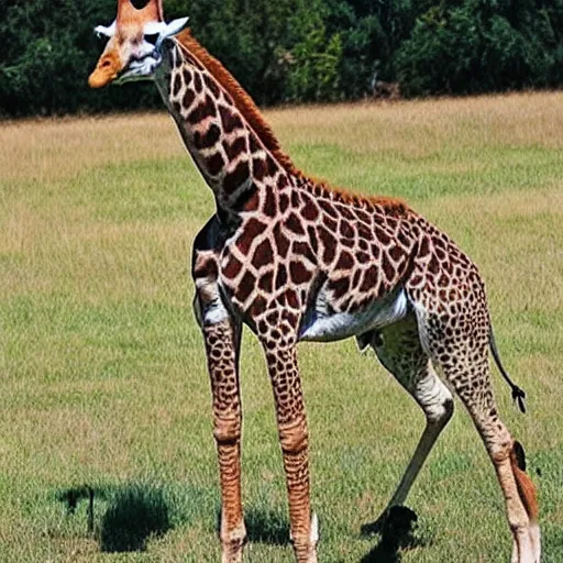 Prompt: giraffe dog, amazing new dog breed