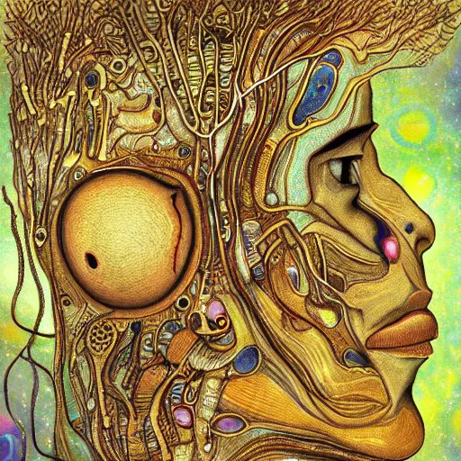 Prompt: an artistic depiction of human consciousness, very detailed and complex, high definition