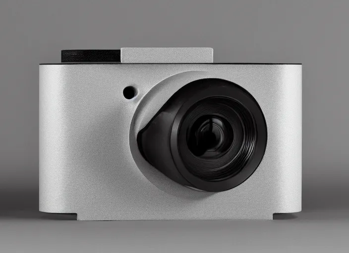 Image similar to camera designed by Dieter Rams, Naoto Fukasawa, minimalism, front view