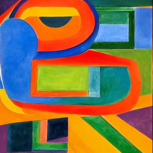 Image similar to by martiros sarian, by frank stella formicapunk emotive, uneven. a beautiful land art. i grew up on a farm. we worked the land. i helped dad program the agribots.