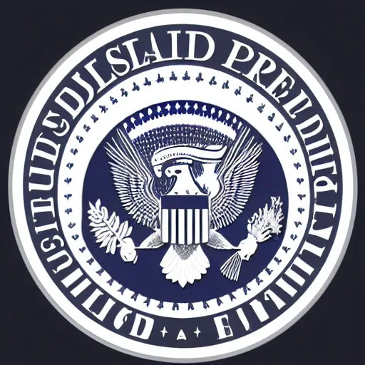 Image similar to wireframe 3 d presidential seal 4 d software