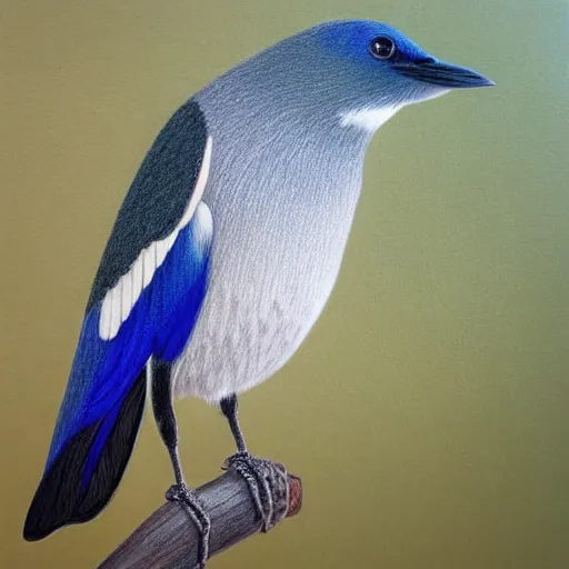 Image similar to a colored pencil drawing of a cap glossy starling with a yellow eye by natalia rojas and ana maria martinez jaramillo, pastel color, gradient black and blue plumage, wingspan, highly detailed, realistic graphite, artstation, 4 k, realism, photorealism, fine art