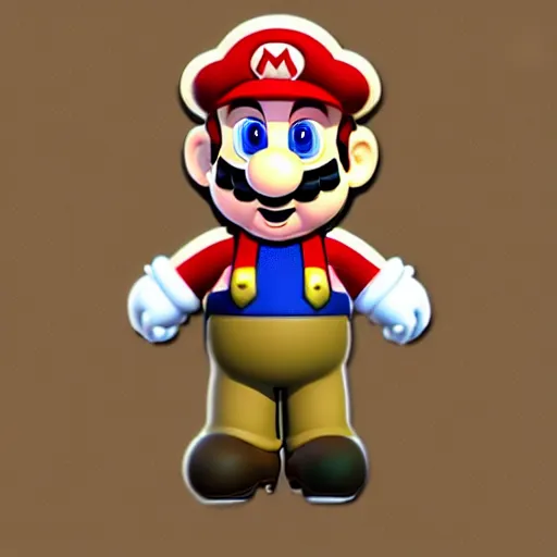 Prompt: mario as prison camp guard marching, wwii, officers uniform, cartoon style