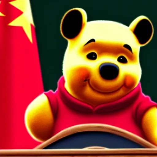 Prompt: Xi Jinping as Winnie the Pooh