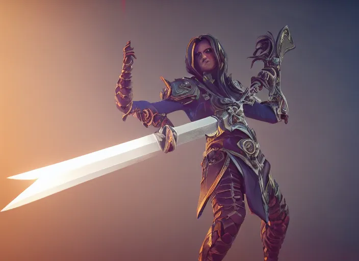 Prompt: An epic fantasy sword with necromantic energies, unreal 5, , octane render, cosplay, RPG portrait, dynamic lighting